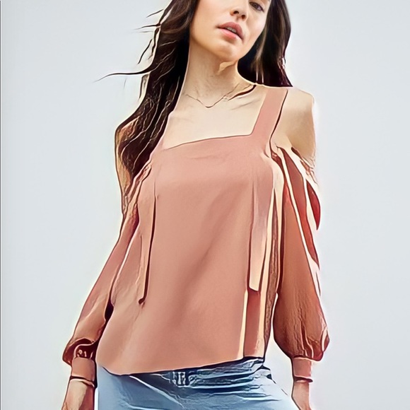 ASOS Tops - ASOS • Soft Cold Shoulder Top with Strap • 10